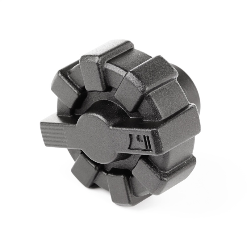 Jeep Wrangler Fuel Cap - Rugged Ridge - Elite Aluminum - Black - `01-`21